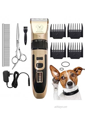 HahaGo Pet Grooming Clippers Dog Shaver Hair Trimmer Electric Fur Removal Cutter Rechargeable Haircut with LED Screen for Dogs Cats Pets