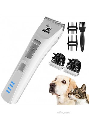 HICTOP Dog Grooming Clippers Kit Quiet Cordless Pet Electric Shaver for Thick Coats Small Dogs Pets