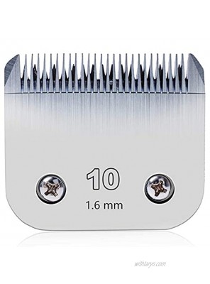 Pet Clipper Blade Replacement Compatible with A-ndis AG AGC and Oster A-5,Carbon-Infused Steel Detachable Pet Clipper Blade Size 10