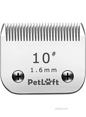 PETLOFT Detachable Pet Clipper Blade Size 10F High Carbon Steel Replacement Blade for Dogs Pets Compatible with Andis and Most Clippers