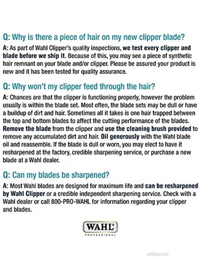 Wahl Professional Animal Blade for Wahl's BravMini and ChroMini Pet Dog Cat and Horse Trimmers