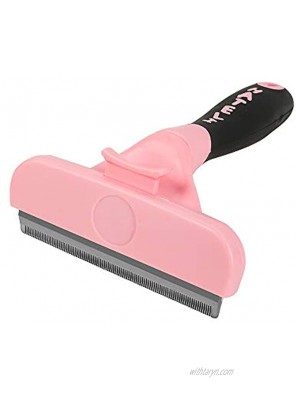 HATELI Self Cleaning Pet Slicker Brush Grooming Hair Deshedding Brush Tool for Shedding Dogs & Cats Hair with Long & Short Hair