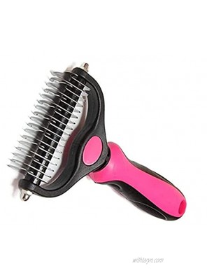 Pet Grooming Brush for Dogs and Cats Double-sided Hair Removal Lower Hair Rake Comb Super Wide ,Deshedding Brush for Large Dogs to Small Dogs