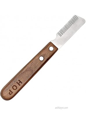 Pet Hair Removal Comb with Wooden Handle and Hanging Hole Pet Hair Remover Pluck Excess Undercoat Accessories Dog Grooming Comb,Cat Hair Massage Shedding Brush,Dog Comb for Removes Tangles and Knots