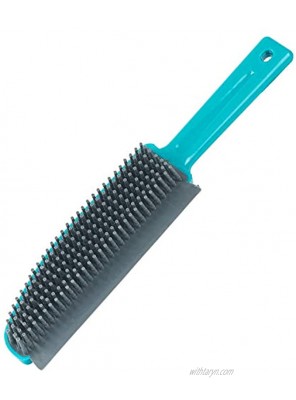 Beldray LA071590EU Plus+ TPR Upholstery Brush | Rubber Bristles Capture Dust and Dirt | Ideal for Homes with Pets | Turquoise Grey 25 x 5 x 3 cm