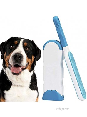 Nado care Pet Hair Remover Lint Brush with Self-Cleaning Base Double Sided Remove Dog Cat Hair from Furniture Car Bed and More