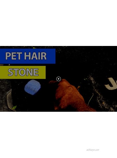 Pet Hair Remover for Car 2 Pack 4 Inch Pumice Stone Tool Remove Dog Hair from Car Easily
