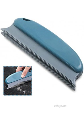 PETDOM Mini Pet Hair Remover for Carpets 6 Inch Double Row Comb Teeth with Handle Remover Rubber Brush for Cleaning Dog Cat Hair from Cat Trees Chairs,Car Detailing and Beds