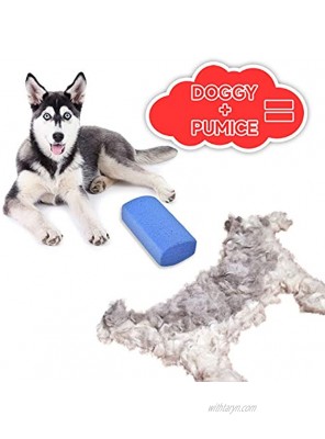 Petriz Stripping Stone for Dog Grooming Pumice Stone Pet Fur Remover Cats Dogs Horses Grooming Tool Alternative to Pet Hair Brush Dog Hair Cleaner