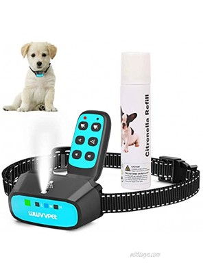 Citronella Spray Dog Training Collar with Remote Control with Citronella Spray. Citronella Dog Bark Collar,Rechargeable Waterproof Anti-Bark Device for All Dogs,2 Modes Humane Safe for Small Dog