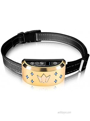 HVRSTVILL Dog Bark Collar Effective for Small Medium Large Dogs with Beep Vibration and Harmless Shock Rechargeable Anti Bark Training Collar Safely and Humane Dog Shock Collar Adjustable Belt