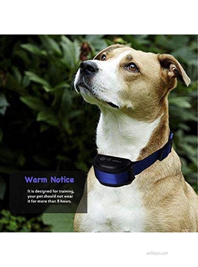Pet Fence No Bark Collar Rechargeable Anti Shock Training Collar with Adjustable Sensitivity Level