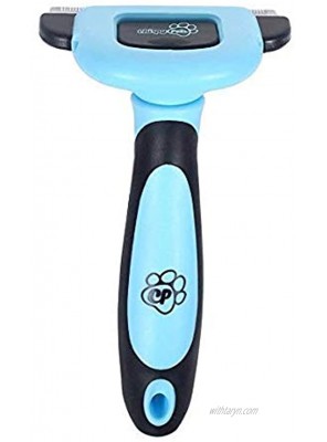 Chirpy Pets Dog & Cat Brush for Shedding Small Size Best Hair Pet Grooming Tool Reduces Dogs and Cats Shedding Hair by More Than 90% The Deshedding Tool Small Size