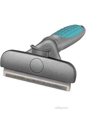 DongxiTech Undercoat Deshedding Tools for Dogs Deshedding Brush for Dogs Removes Loose Hair Up to 95% and Combats Dog Shedding. Pets Self Cleaning Brush