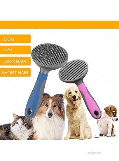 WiissTD Cats& Dogs Hair Shedding and Grooming Brush for Different Sizes Hairs with up to 96% Reduces Shedding Gentle Massage pet Suitable for Long or Short Hair