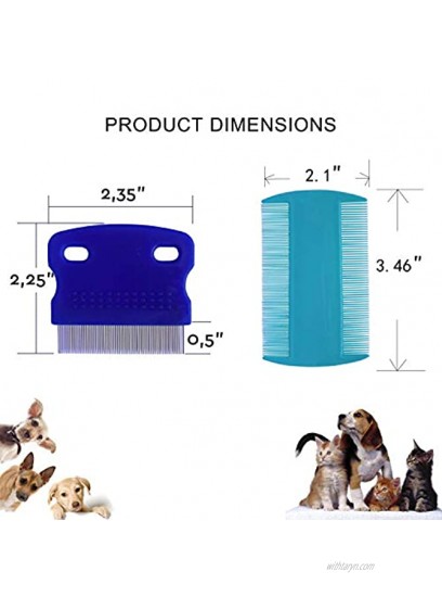 3 Pcs Pet Comb Tear Stain Remover Combs for Dogs Dog Comb