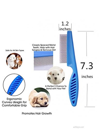 3 Pcs Pet Comb Tear Stain Remover Combs for Dogs Dog Comb