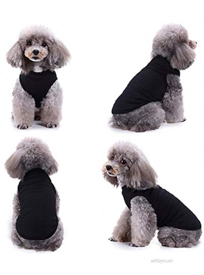 CAISANG Dog Shirts Puppy Clothes for Small Dogs Boy Pet T-Shirts Doggy Vest Apparel Comfortable Summer Shirts Beach Wear Clothing Outfits for Medium Dog Kitty Cats Soft Cotton Tops