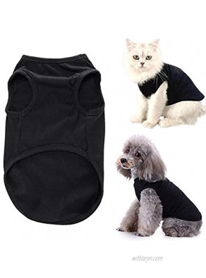 CAISANG Dog Shirts Puppy Clothes for Small Dogs Boy Pet T-Shirts Doggy Vest Apparel Comfortable Summer Shirts Beach Wear Clothing Outfits for Medium Dog Kitty Cats Soft Cotton Tops