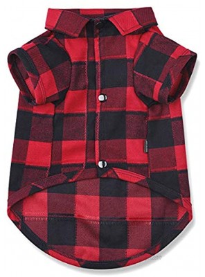 CtilFelix Dog Shirt Plaid Dog Clothes for Small Dogs Cats Puppy Boy Girl Soft Pet T-Shirt Breathable Cat Shirt Clothes Tee Adorable Halloween Thanksgiving