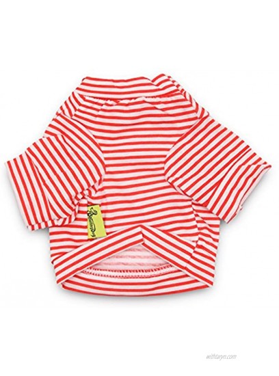 DroolingDog Dog Clothes Pet Striped T-Shirt for Small Dogs Pack of 3