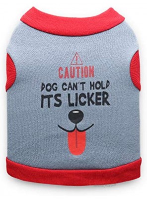 DroolingDog Pet Dog T Shirt Cute Vest Puppy Shirts for Small Dogs