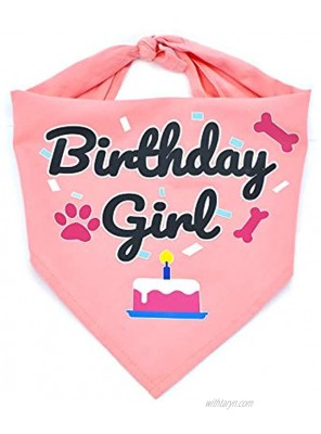 Bubblepup Dog Birthday Bandana Dog Birthday Bandana boy Girl Happy Birthday Dog Bandana for Girls and Boys