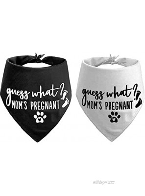 JPB Guess What? My Mom is Pregnant Pregnancy Announcement Dog Bandana