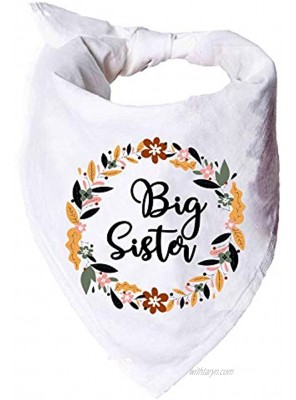 YouFangworkshop Big Sister Pregnancy Announcement Dog Bandana Gender Reveal Photo Prop Accessories Pet Scarves for Dog Lovers Owner Gift