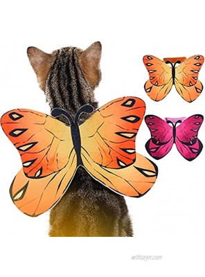 Butterfly Costume for Dogs Cats Funny Halloween Dog Costume Flying Butterfly Wings Butterfly Dog Costume for Christmas Halloween Party Pet Fairy Halloween Costume Dog Wings for Small Dogs Cats