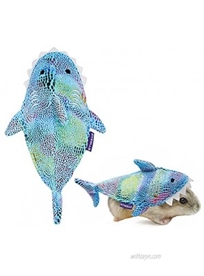 cyeollo Small Animal Costume Shark Cosplay Halloween Outfits for Guinea Pig Hamster Ferret