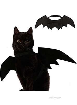 Ehdching Cat Costume Halloween Pet Bat Wings Cat Dog Costume