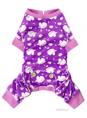 KYEESE Dog Pajamas Stretchy Soft Dog Onesie Pjs for Dogs Hair Shedding Cover Doggie Jammies