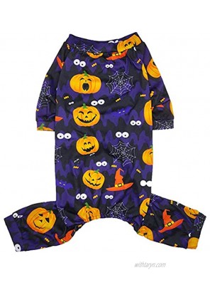 Lamphyface Halloween Dog Pajamas Clothes Pet Costume Apparel Coat Jumpsuit