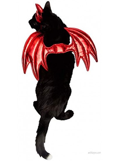 Pet Krewe Devil Dog Costume Halloween Costumes for Dogs Attaches to Any Pet Harness One Size Fits All Pets Perfect for Halloween Parties Photoshoots and Gifts for Dog Lovers Regular