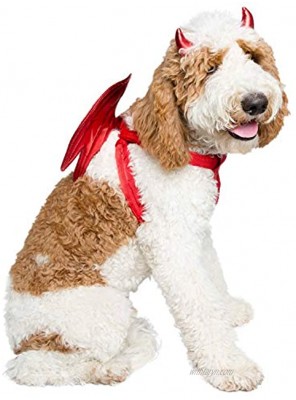 Pet Krewe Devil Dog Costume Halloween Costumes for Dogs Attaches to Any Pet Harness One Size Fits All Pets Perfect for Halloween Parties Photoshoots and Gifts for Dog Lovers Regular