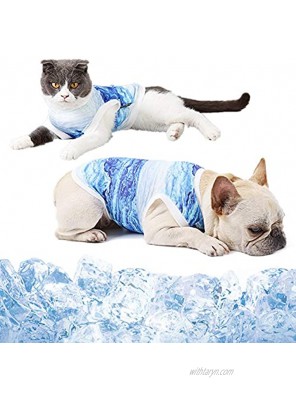 Dog Cooling Vest Breathable Cooling Jacket for Dog Anxiety Relief Sun Protection Soft Dog Cool Coat for Small Medium Dogs Cats Outdoor Walking Training Hiking on Summer