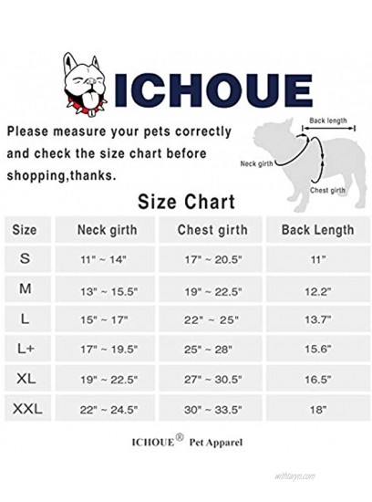 iChoue Pet Clothes Dog Hoodie Hooded Full-Zip Sweatshirt