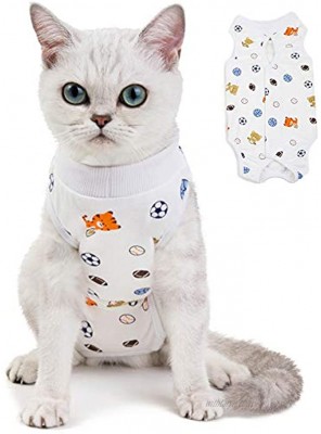 Kitipcoo Professional Surgery Recovery Suit for Cats Paste Cotton Breathable Surgery Suits for Abdominal Wounds and Skin Diseases for Cats Dogs After Surgery Wear Suit