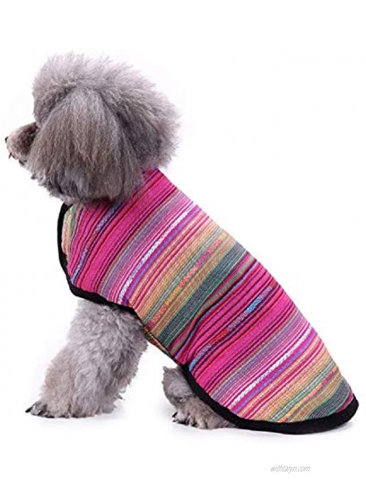 Nesutoraito Cat Dog Poncho Sweater for Small Medium Large Dogs Female Male Fleece Jacket Warm Coat Pet Apparel Costume