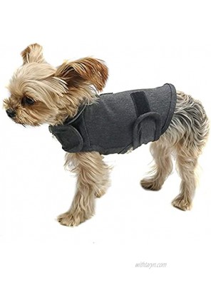 QIYADIN Dog Comfort Dog Anxiety Relief Coat Breathable Thunder Shirts for Dogs Dog Anxiety Vest Jacket Warp Puppy Anxiety Calming Vest Wrap XS
