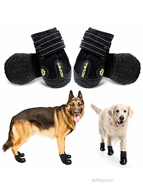 CADO SHY Dog Shoes for Large Dogs Hot Pavement Dog Booties for Large Dog Dog Running Hiking Boots for Anti-Slip Heat Protection,Breathable Material for Summer Paw Protector,4Pcs