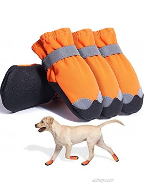 Dog Shoes for hot Pavement Large Medium Dogs Boots Waterproof Paw Protector
