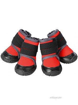 Petilleur Breathable Dog Hiking Shoes for Hot & Sharp Pavement Pet Paws Protector Anti-Skid Dog Boots Durable Pet Hiking Shoes for Outdoor Activities