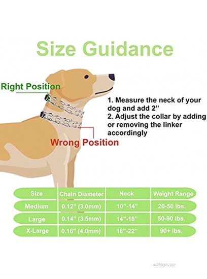 Dog Prong Training Collar No Pull Dog Choke Pinch Collar with Rubber Tips – Adjustable Stainless Linker for Small Medium Large Dogs Come with a Training Whistle