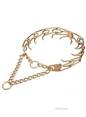 Herm Sprenger Curogan Ultra-Plus Pinch Collar with Center-Plate and Assembly Chain 3.2 mm x 23 inches