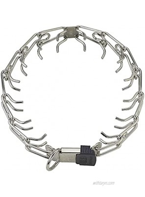 Herm Sprenger Stainless Steel Prong Dog Collar with ClicLock Buckle for Small Medium Large Dogs – Ultra-Plus Training Pinch Collar with Quick Release Made in Germany 23in 58cm x 3.2mm