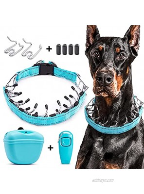 Prong Collar for Dogs,3pcs Set Dog Training Tools,Prong Collar,Choke Collar for Dogs,Pinch Collar for Dogs,Adjustable Within 25.5in,No Pull Dog Colla-Dog Choker Collar-PETAOWU