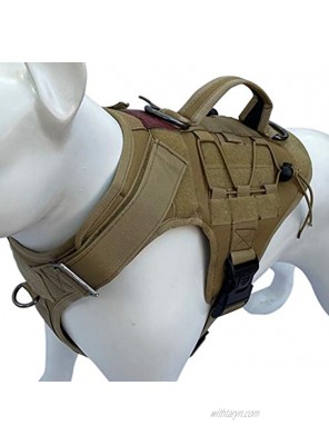 ALBCORP Tactical Dog Vest Harness – Military K9 Dog Training Vest – Working Dog Harness for Medium Large and XL Dog Sizes