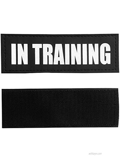FAYOGOO Reflective in Training Service Dog in Training Therapy Dog Do Not Pet Emotional Support Dog Patches with Hook Backing for Service Dog Vests Harnesses